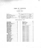 Table of Contents, Beadle County 1913